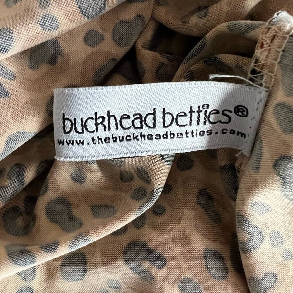 Buckhead Betties Wildcard Maren Animal Print Poly-Knit Long Sleeve Dress L NWT - Picture 4 of 6